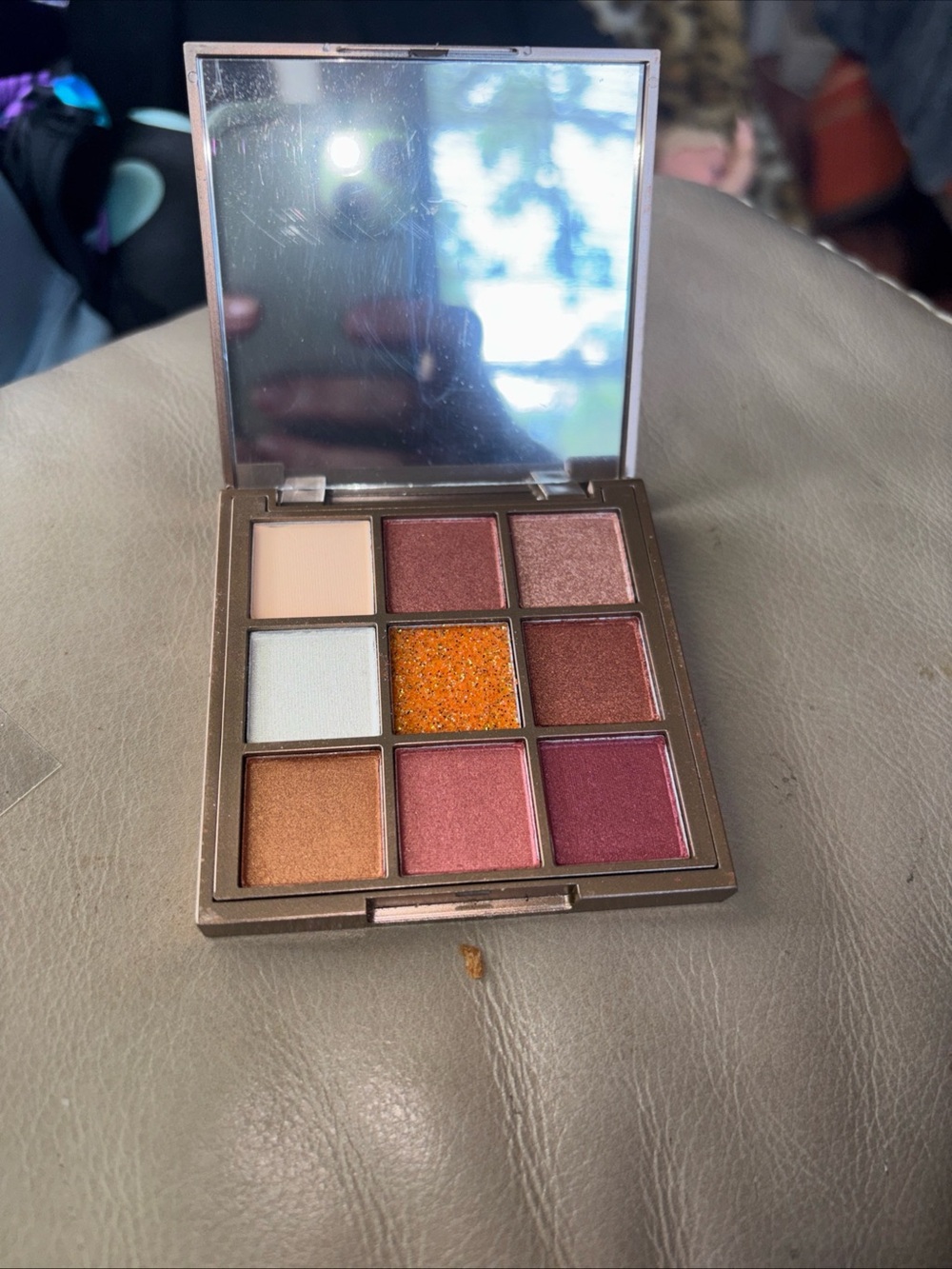 Warm Rose & Copper 9-Color Eyeshadow Palette by Florasis.  New!